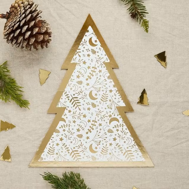 Club Green Gold Christmas Tree Grazing Board