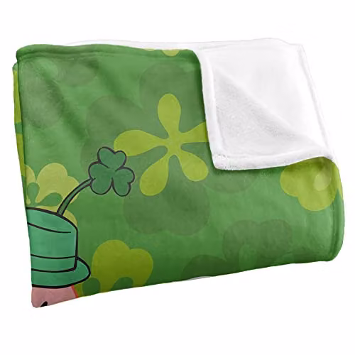 LOGOVISION Spongebob Happy Me Day Silky Touch Super Soft Fleece Throw Blanket, Multicolour, W: 91 cm, D: 147 cm – 2