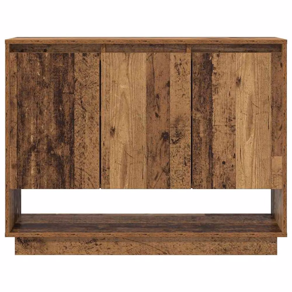Berkfield Home Rustic Sideboard with Shelf and Door in Brown, W/D/H: 97 x 29 x 75 cm – 5
