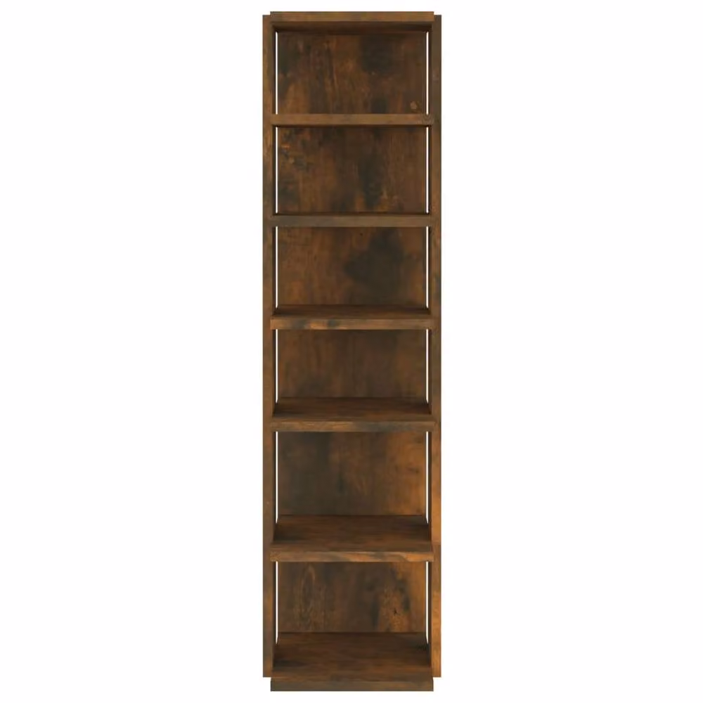 Berkfield Home Set of 2 Smoked Oak Shoe Racks, Brown, W/D/H: 27.5 x 27.0 x 102.0 cm – 4