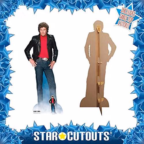 Star Cutouts Michael David Hasselhoff Knight Rider Lifesize Cardboard Cutout, Height: 190 cm – 4