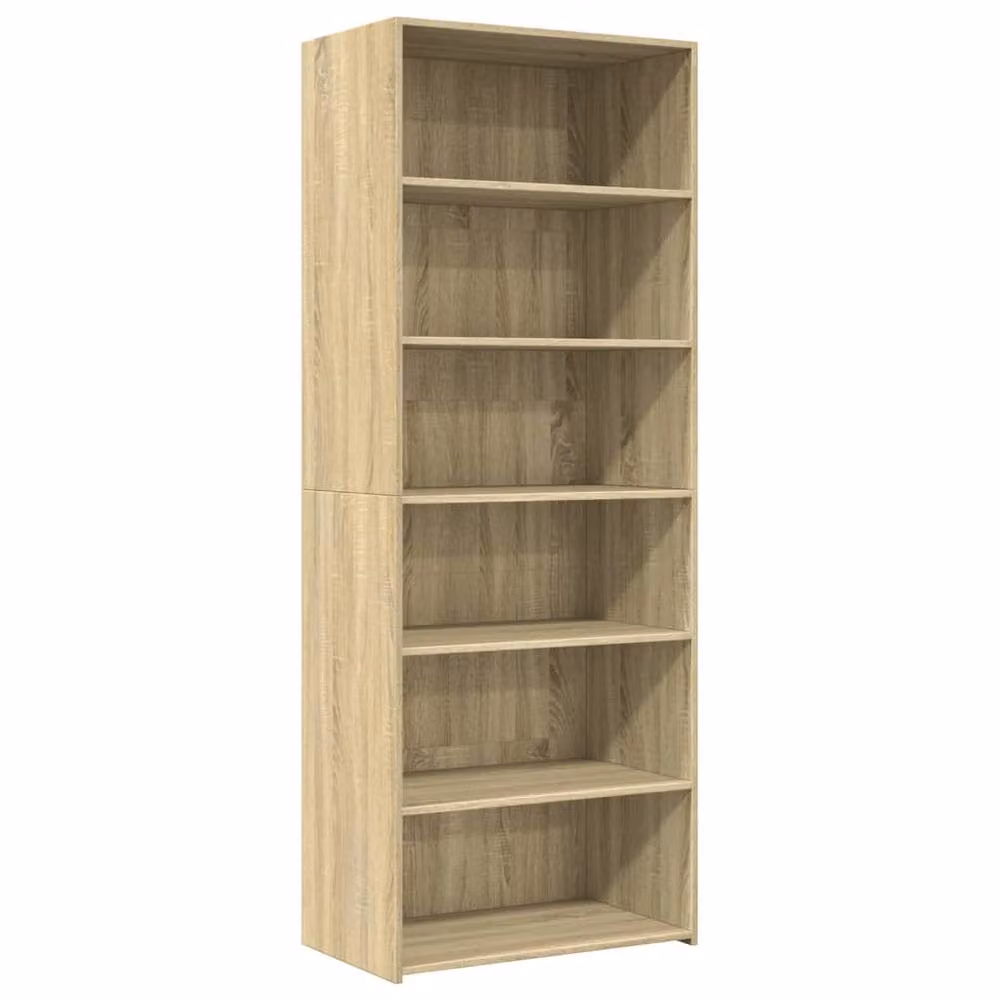 Berkfield Home Sonoma Oak Highboard in Light Brown, W/D/H: 70 x 41 x 185 cm