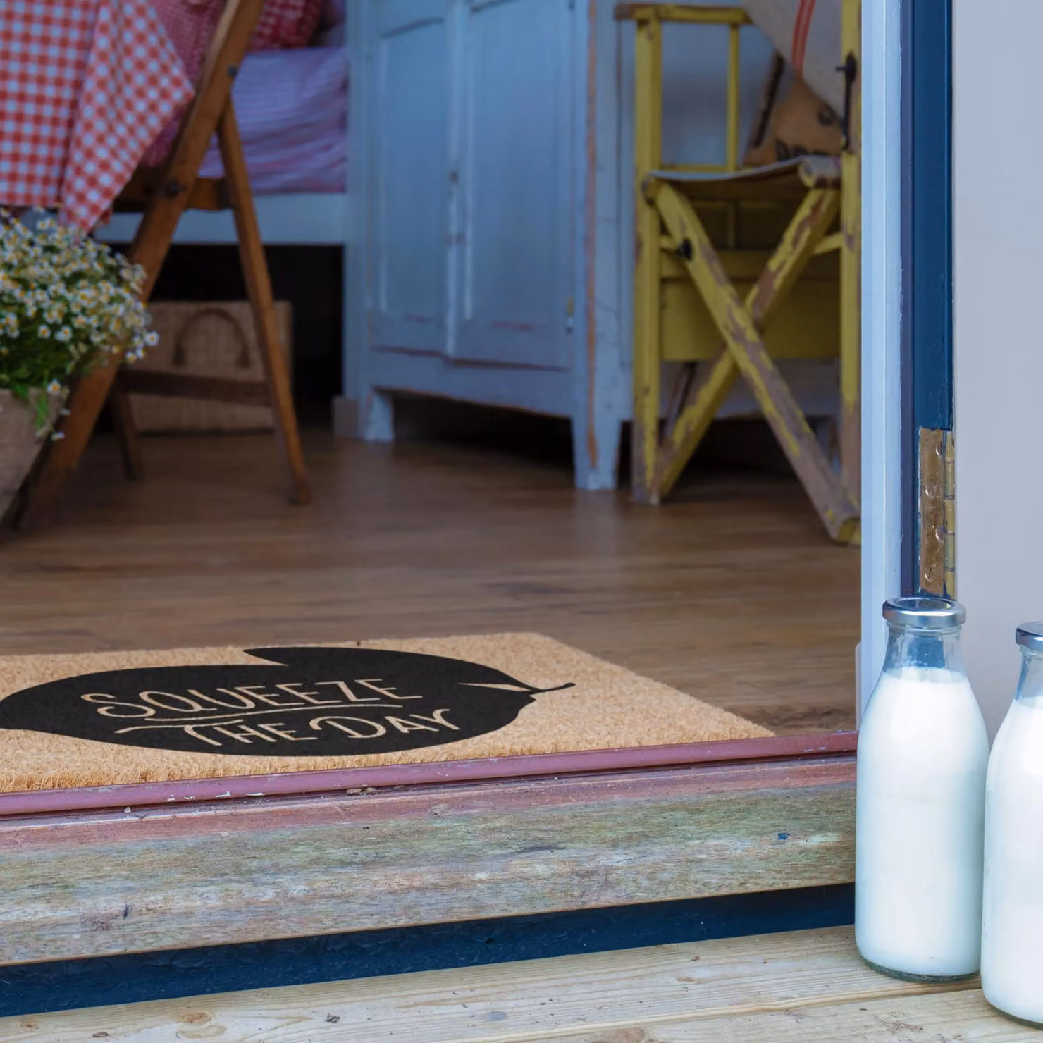 Artsy Mats Squeeze The Day Humorous Doormat in Black, W/D: 60 x 40 cm – 3