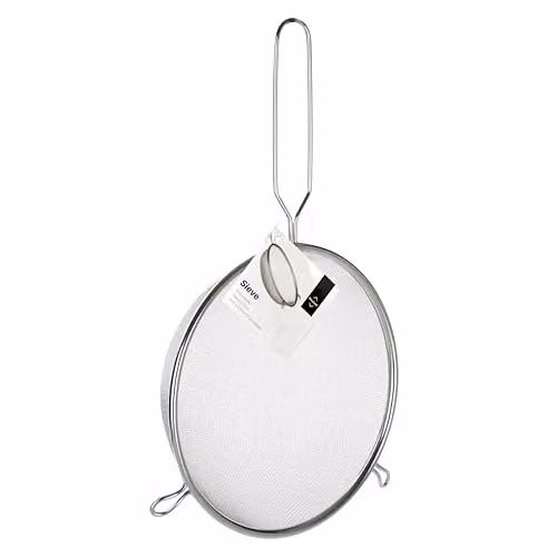 Orsina Stainless Steel Fine Mesh Sieve with Handle in Silver – 1