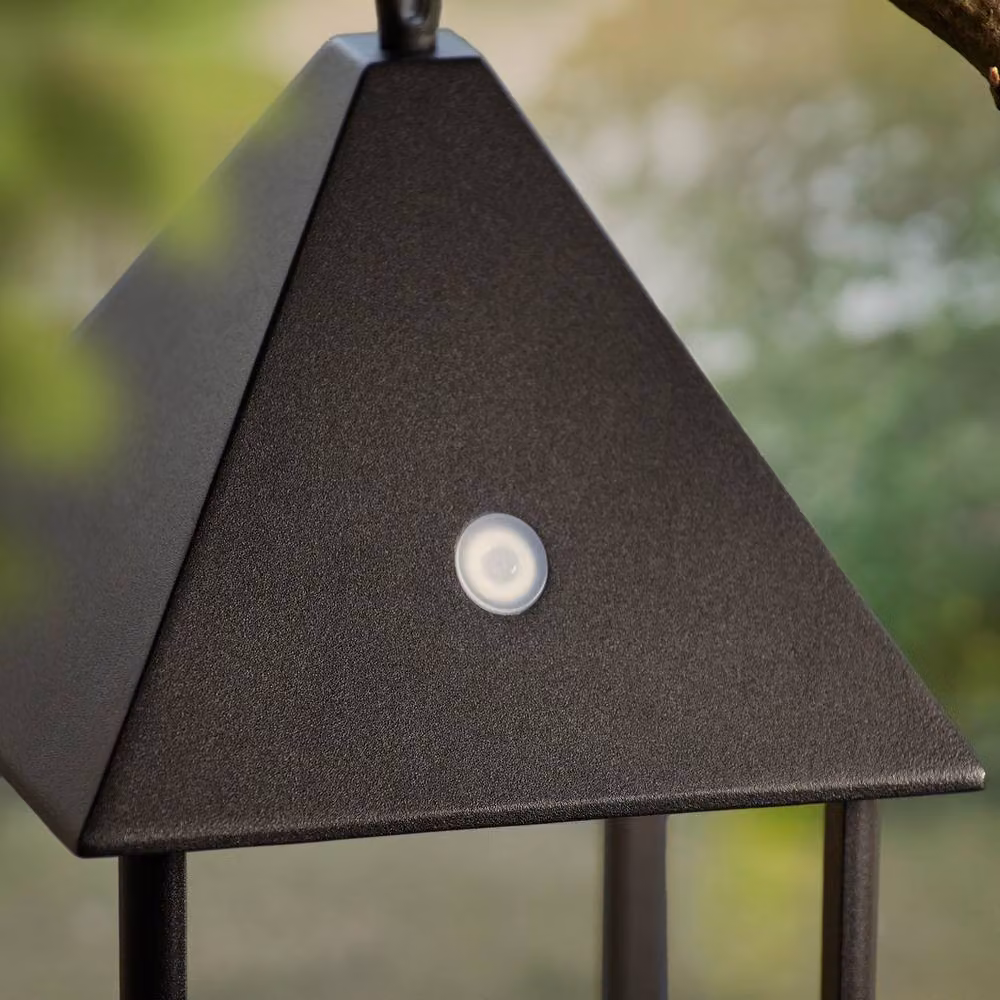 Netlighting Hoot Large Solar LED Table Lamp in Matt Black with Clear Glass, IP44 Rated – 3