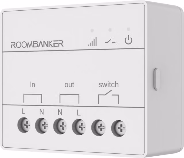 Roombanker Minimalist Smart Switch in White