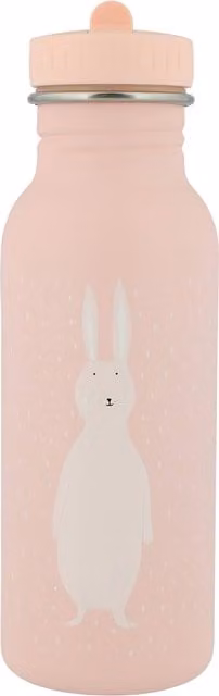 Trixie Mrs. Rabbit Stainless Steel Childrens Water Bottle, Pink, 500ml