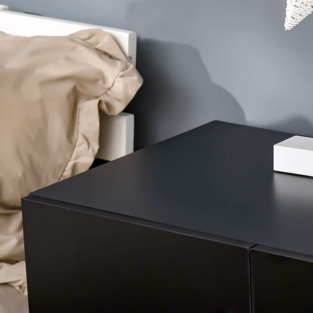 STILVORA Modern Black Matt MDF Storage Cabinet – 6