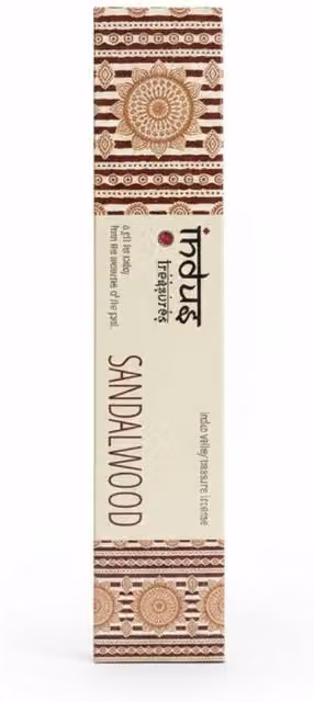 Indus Treasures Sandalwood Incense Sticks, 15g, Brown – 1