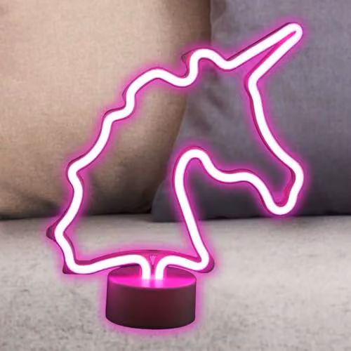 VFM e-Store Unicorn Mancave Neon Light, Multicolour, W: 59 cm, H: 28 cm – 5
