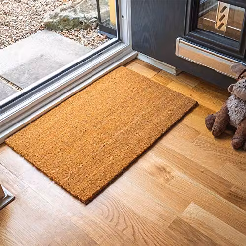 Nicola Spring Classic Coir Door Mat in Brown, W/D/H: 60 x 40 x 1 cm – 3