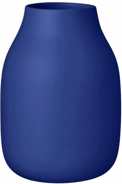 Blomus COLORA Vase Size L in Mazarine Blue Matt Ceramic – 1