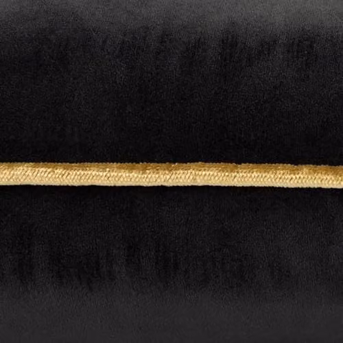 Riva Home Meridian Signature Collection Square Cushion in Black and Gold, 55 x 55 cm – 3