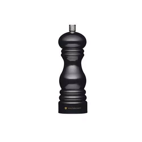MasterClass Salt or Pepper Mill with Ceramic Mechanism, Black, Height: 17 cm