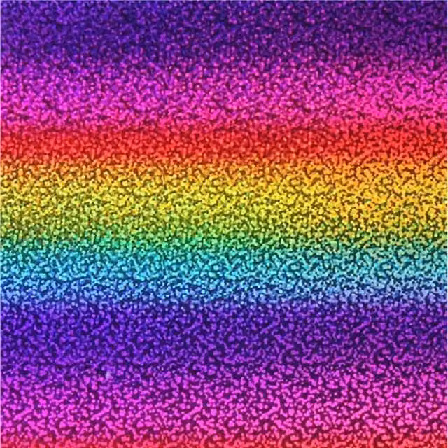 Syntego Pack of 10 Multicolour Rainbow Vinyl, 30.48 cm