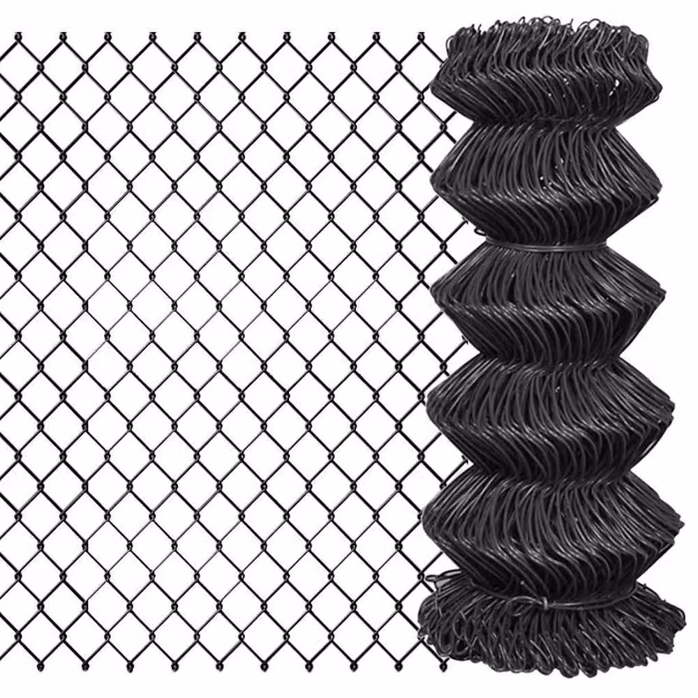 Berkfield Home PVC Coated Steel Chain Link Fence in Dark Grey, 15 x 0.8 m – 2