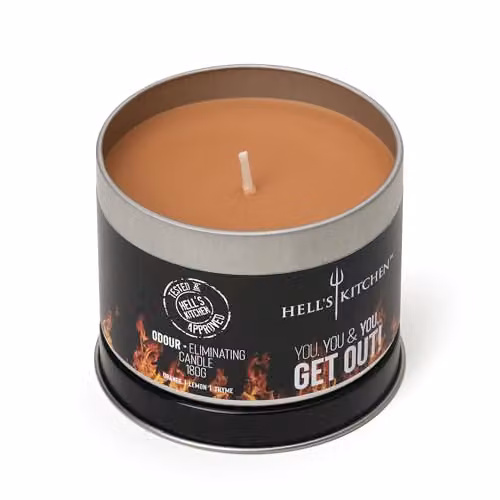 Hell's Kitchen Orange, Lemon and Thyme Scented Tin Candle, Brown, 180g – 3