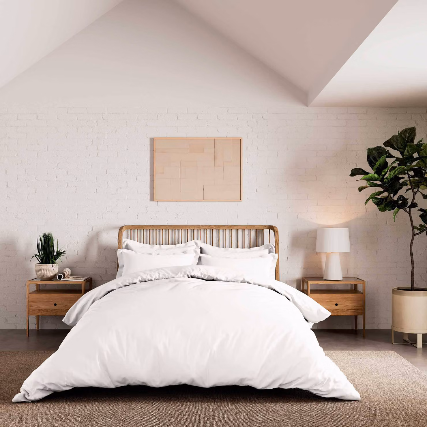 Bedeck White 500 Thread Count Mako Satin Cotton Single Duvet Cover – 2