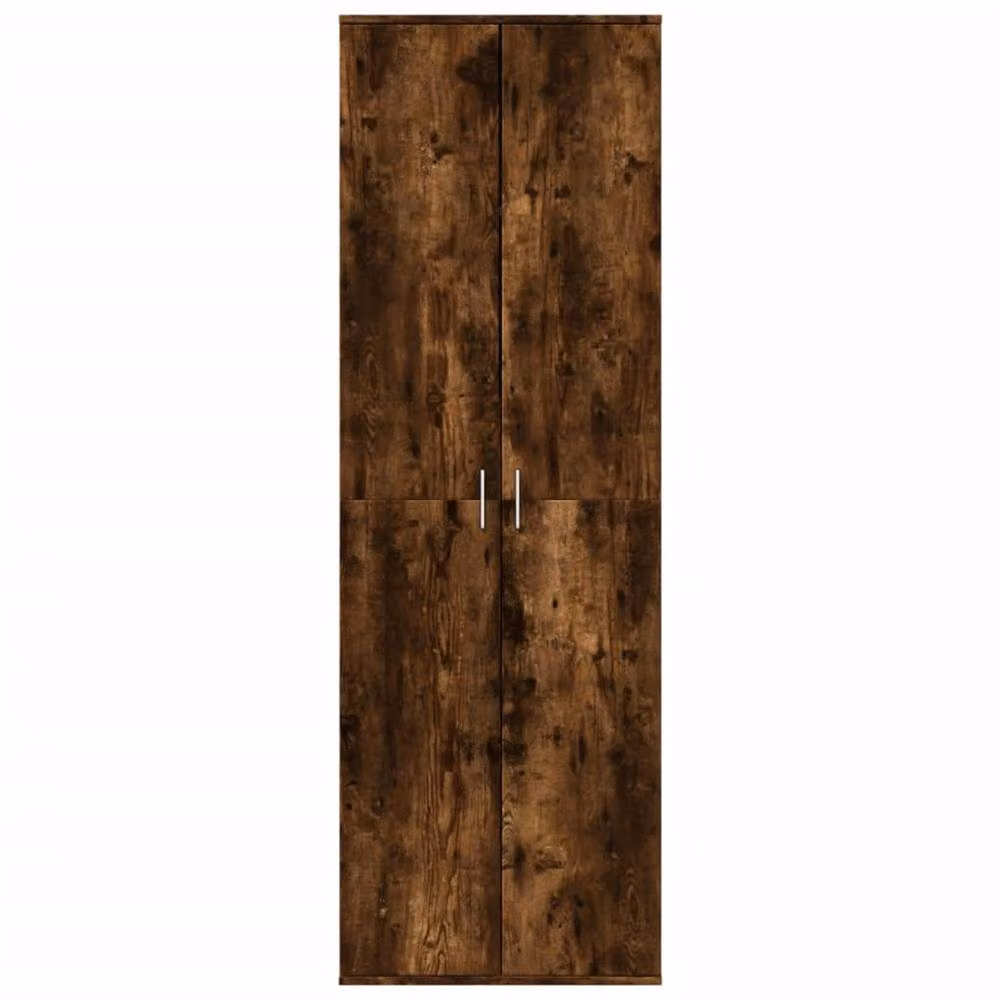 Berkfield Home Modern Smoked Oak Highboard in Brown, W/D/H: 60 x 35 x 180 cm – 3