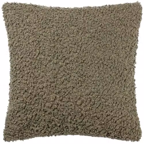 Riva Home Square Polyester Filled Cushion in Beige, W/D/H: 45 x 45 x 45 cm