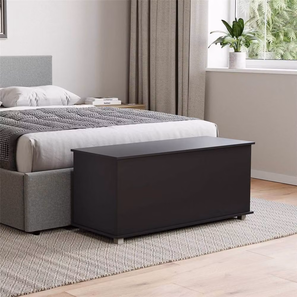 Havendro Large Wooden Storage Chest in Black – 3