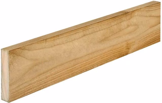 Snowdon Timber Products Ltd Rough Sawn Treated Timber, Pack of 8, Natural, W: 7.5 cm, L: 1.8 m, Thickness: 22 mm