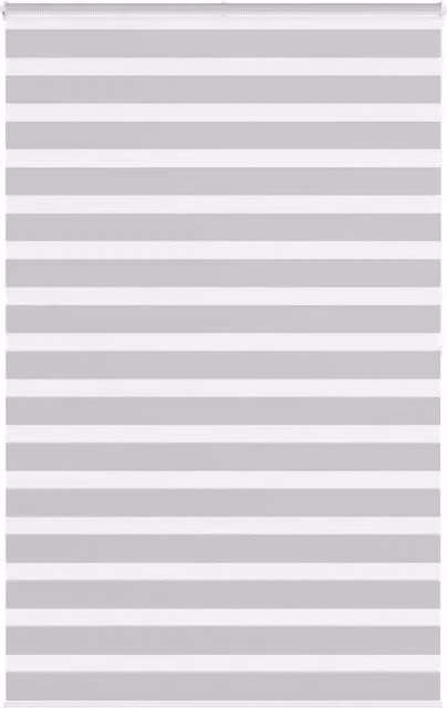 Berkfield Home Zebra Blind in Grey Polyester, W: 150 cm, H: 200 cm