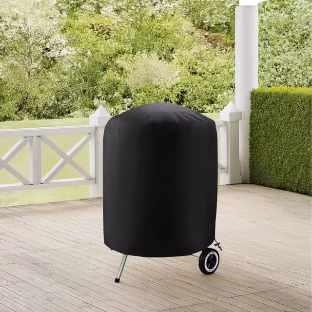 Lifeideas Waterproof and Dustproof Polyester BBQ Grill Cover, Black, W/D/H: 73 x 73 x 73 cm