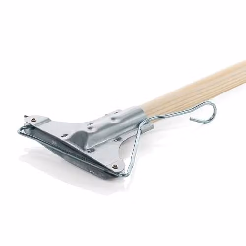 Leecroft Wooden Kentucky Mop Handle in White and Brown