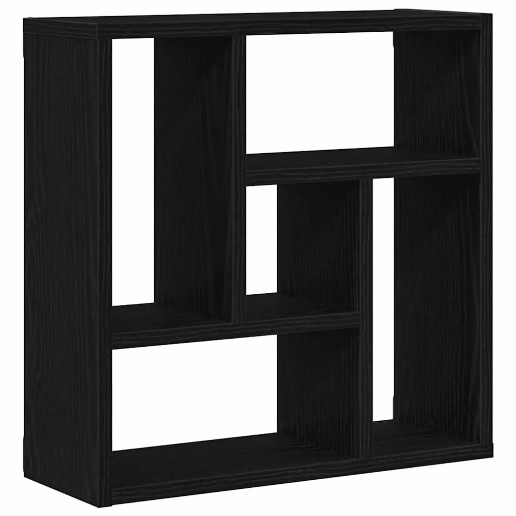 Berkfield Home Wall Mounted Shelf in Black Oak, W/D/H: 45 x 16 x 45 cm – 2