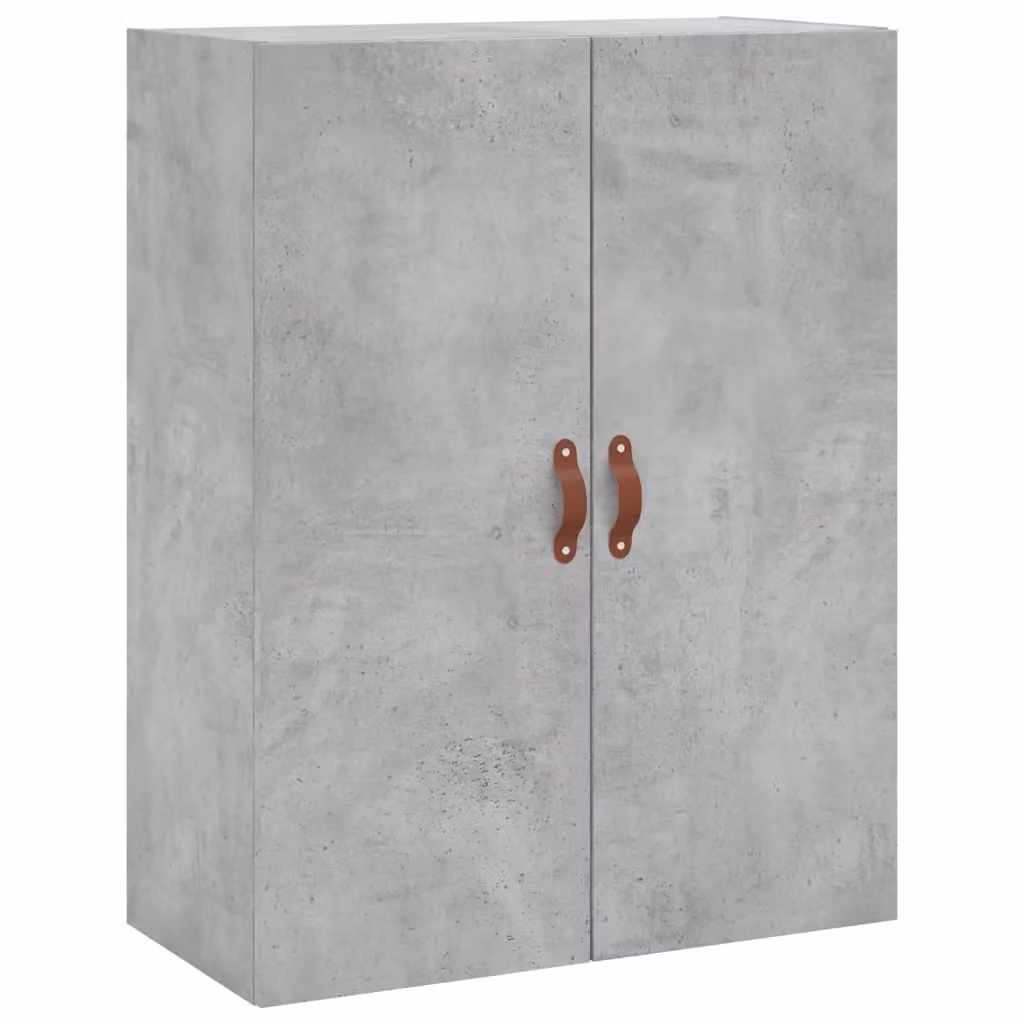 Berkfield Home Wall Mounted Cabinet in Grey, W: 69.5 cm, D: 34 cm, H: 90 cm – 2
