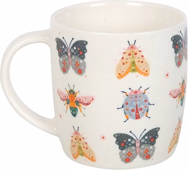 Something Different Floral Bug Ceramic Mug in Multicolour