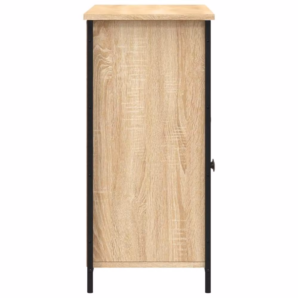 Berkfield Home Sonoma Oak Sideboard in Natural Brown, W/D/H: 100 x 35 x 75 cm – 3