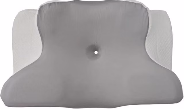 FLAVORA Grey Ergonomic Memory Foam Cervical Neck Pillow for Adults