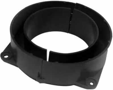 DekDrain Black Plastic Channel Slot Drain Bottom Outlet 110mm