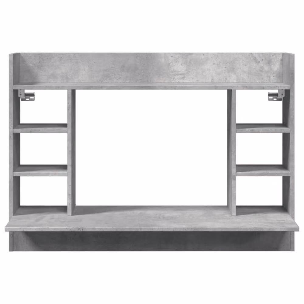 Berkfield Home Wall-Mounted Floating Writing Desk in Concrete Grey, W/D/H: 105 x 48 x 75 cm – 3