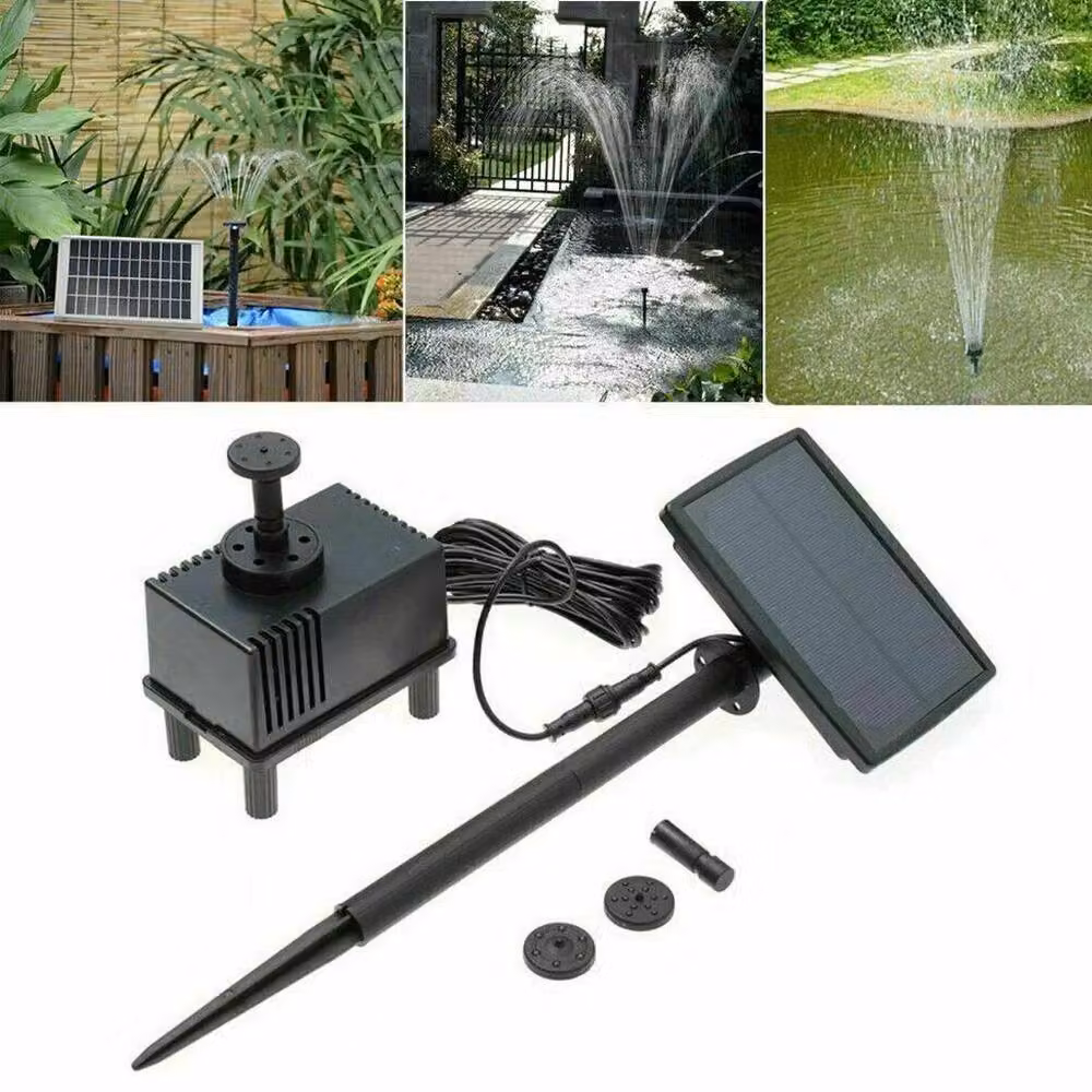 Kelvenix Solar Pond Pump with Filter, 180L/H Water Fountain, Black – 4