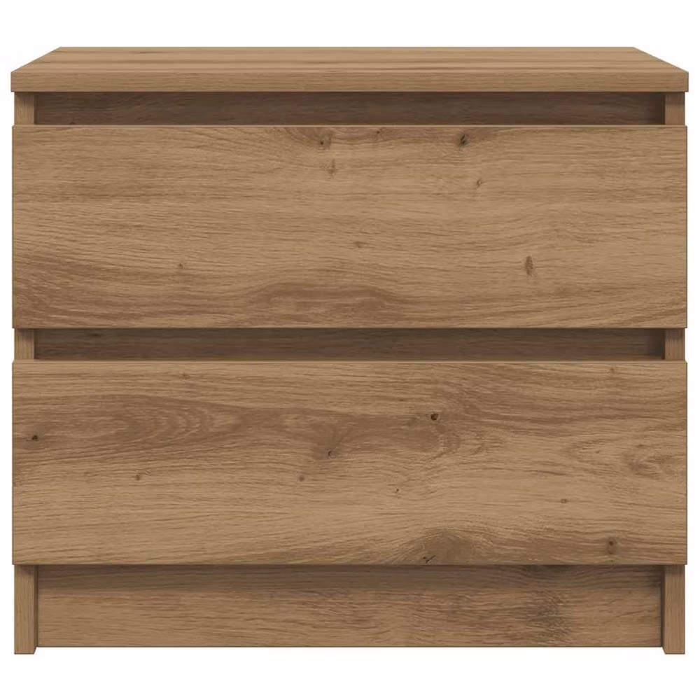 Berkfield Home Timeless Bedside Cabinets, 2 Piece Set in Artisan Oak Brown, W: 50 cm, D: 40 cm, H: 43.5 cm – 3