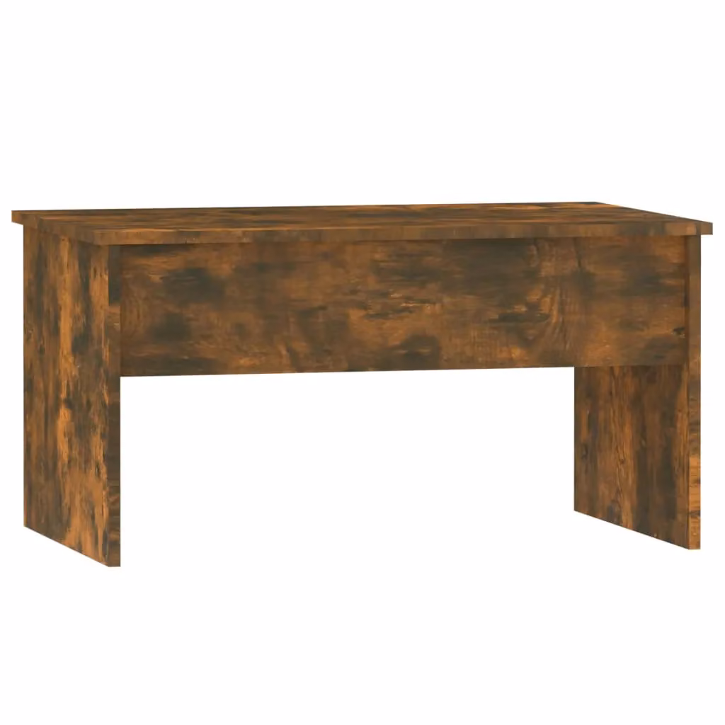 Berkfield Home Modern Smoked Oak Coffee Table in Brown, W: 80 cm, D: 50.5 cm, H: 41.5 cm – 2