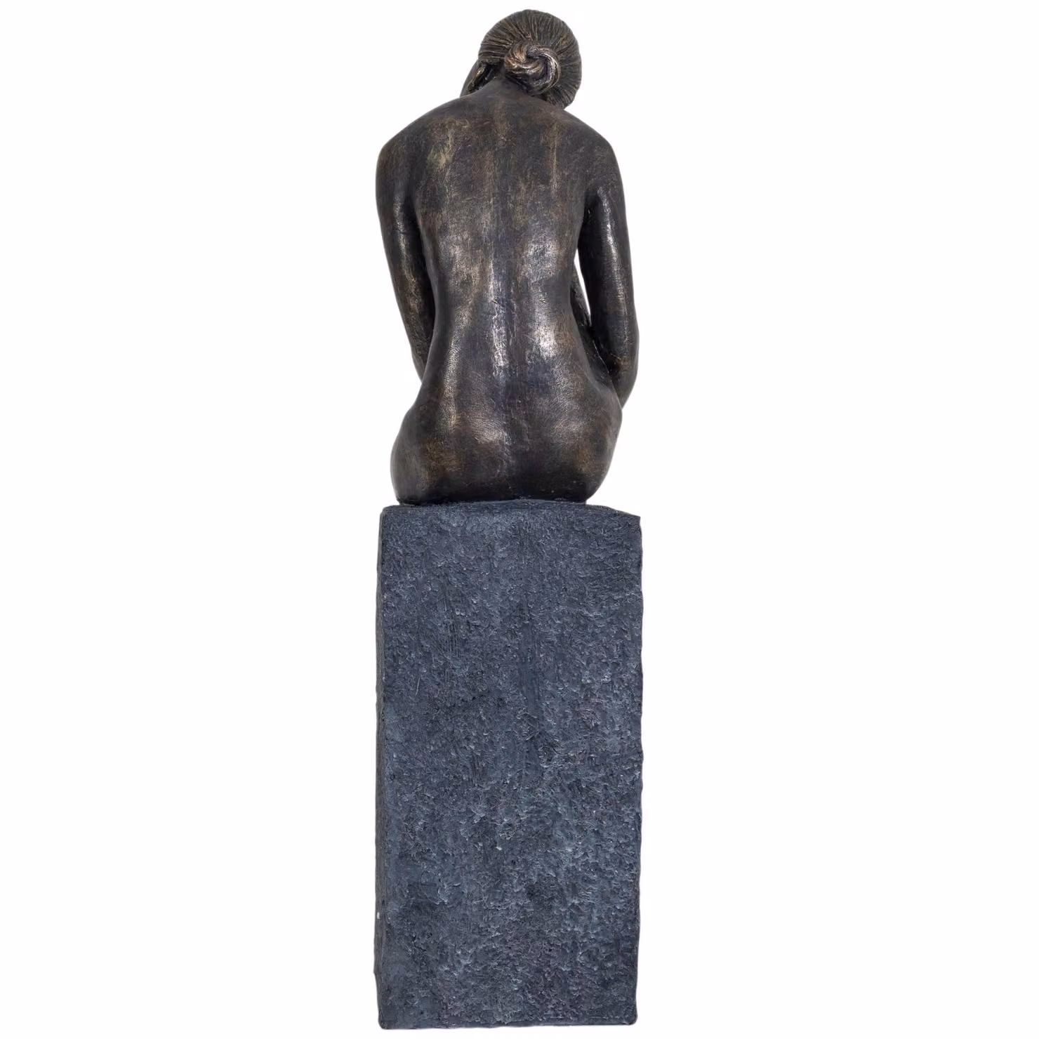 Libra Interiors Thinking Lady Sculpture in Bronze Resin – 2