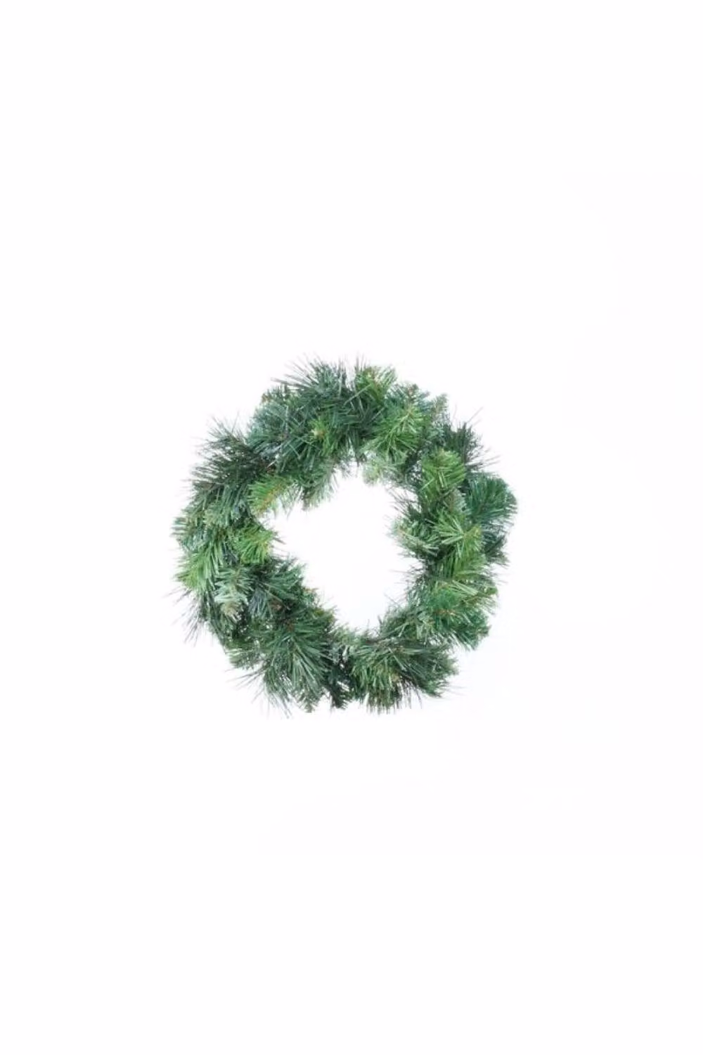 KDMD Deluxe Evergreen Greenery Wreath in Green, Diameter: 30.48 cm
