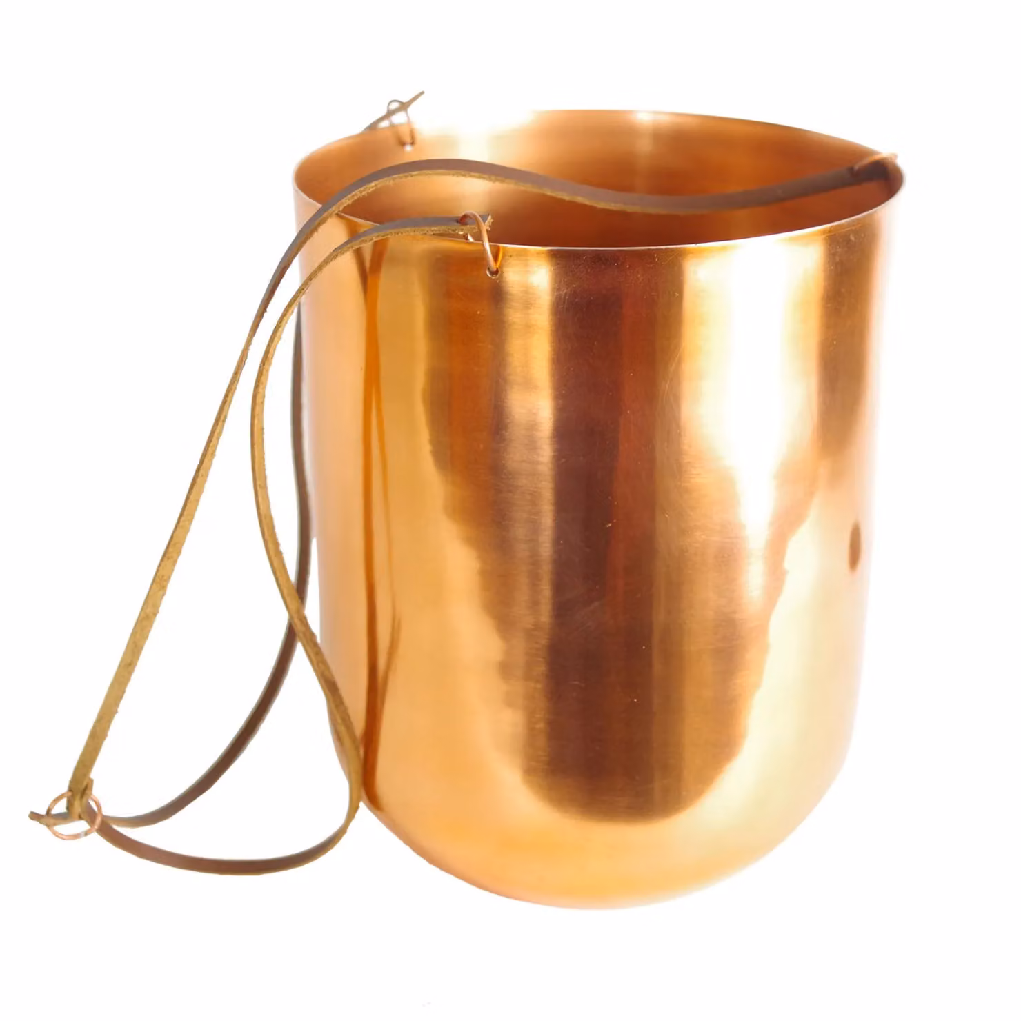 Leaf Design UK Bronze Metal Hanging Planter with Leaf Design, W/H: 18 x 22 cm – 2
