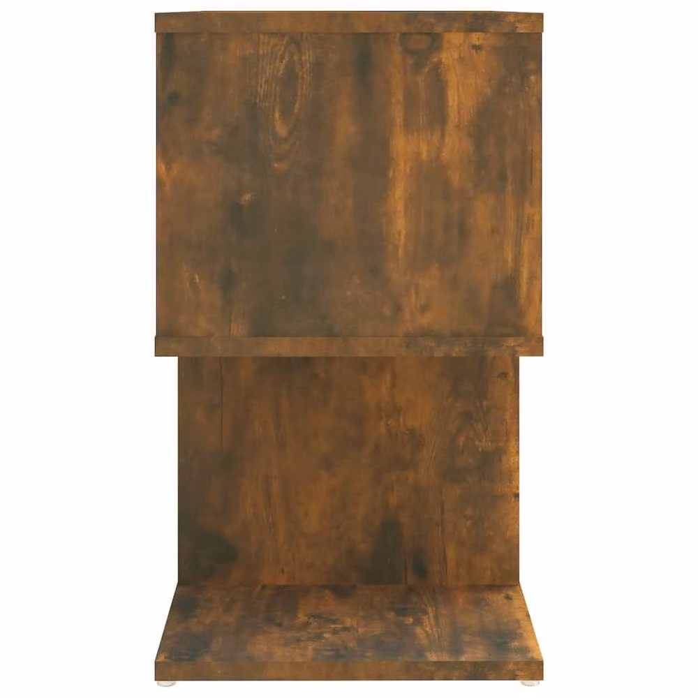 Berkfield Home Modern Bedside Cabinets, 2 Piece Set in Smoked Oak Brown, W: 50 cm, D: 30 cm, H: 51.5 cm – 6