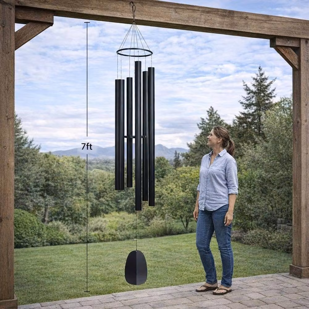 Woodstock Chimes Extra Large Outdoor Wind Chime, Black – 2