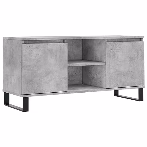 vidaXL Industrial TV Cabinet in Grey, W/D/H: 104 x 35 x 50 cm