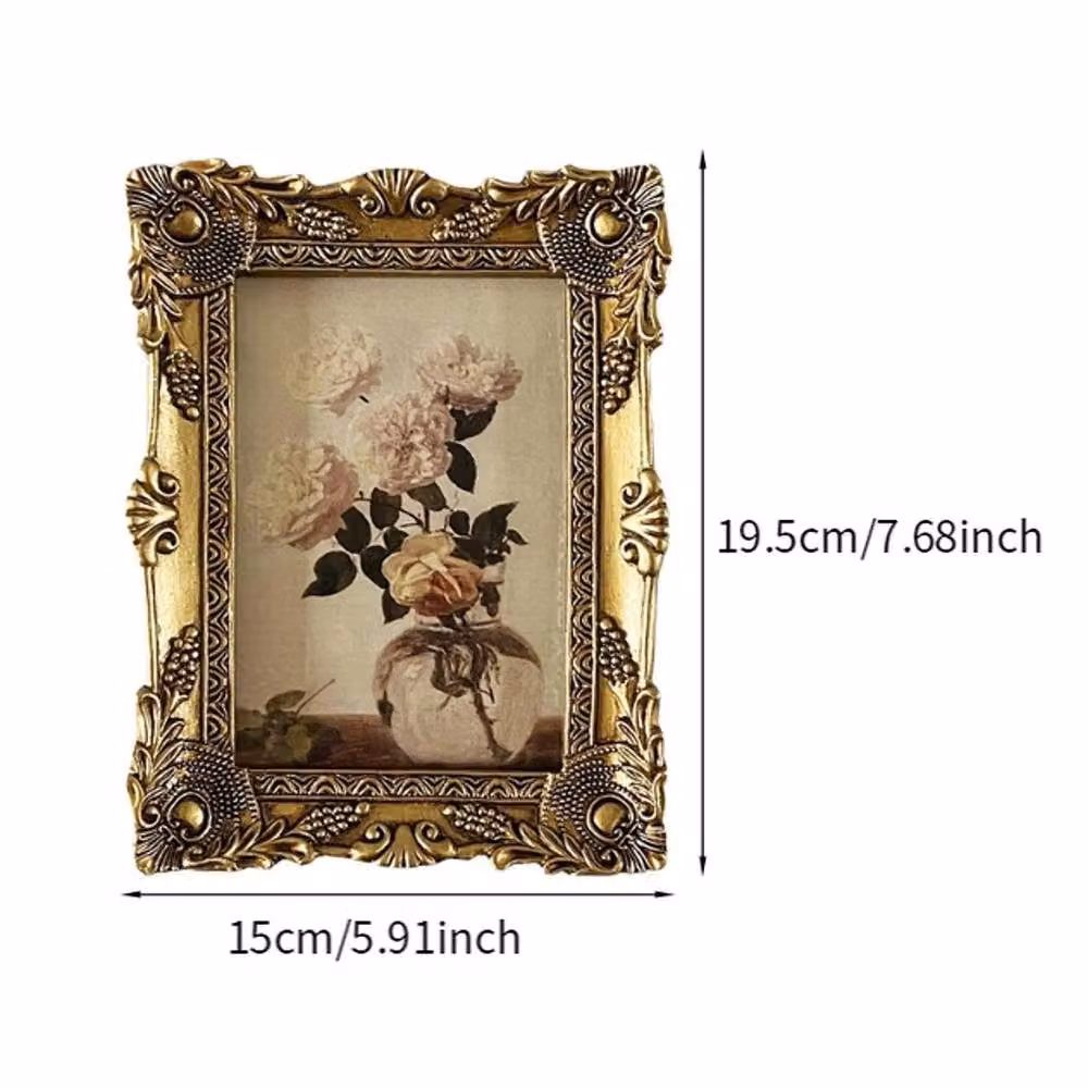 NESTLUNE Baroque Gold Vintage Floral Picture Frame, W/H: 100 x 15 cm – 2