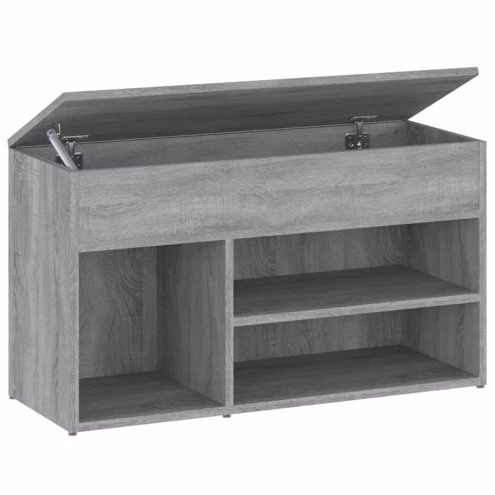 Berkfield Home Grey Sonoma Shoe Bench W/D/H: 80 x 30 x 45 cm – 3