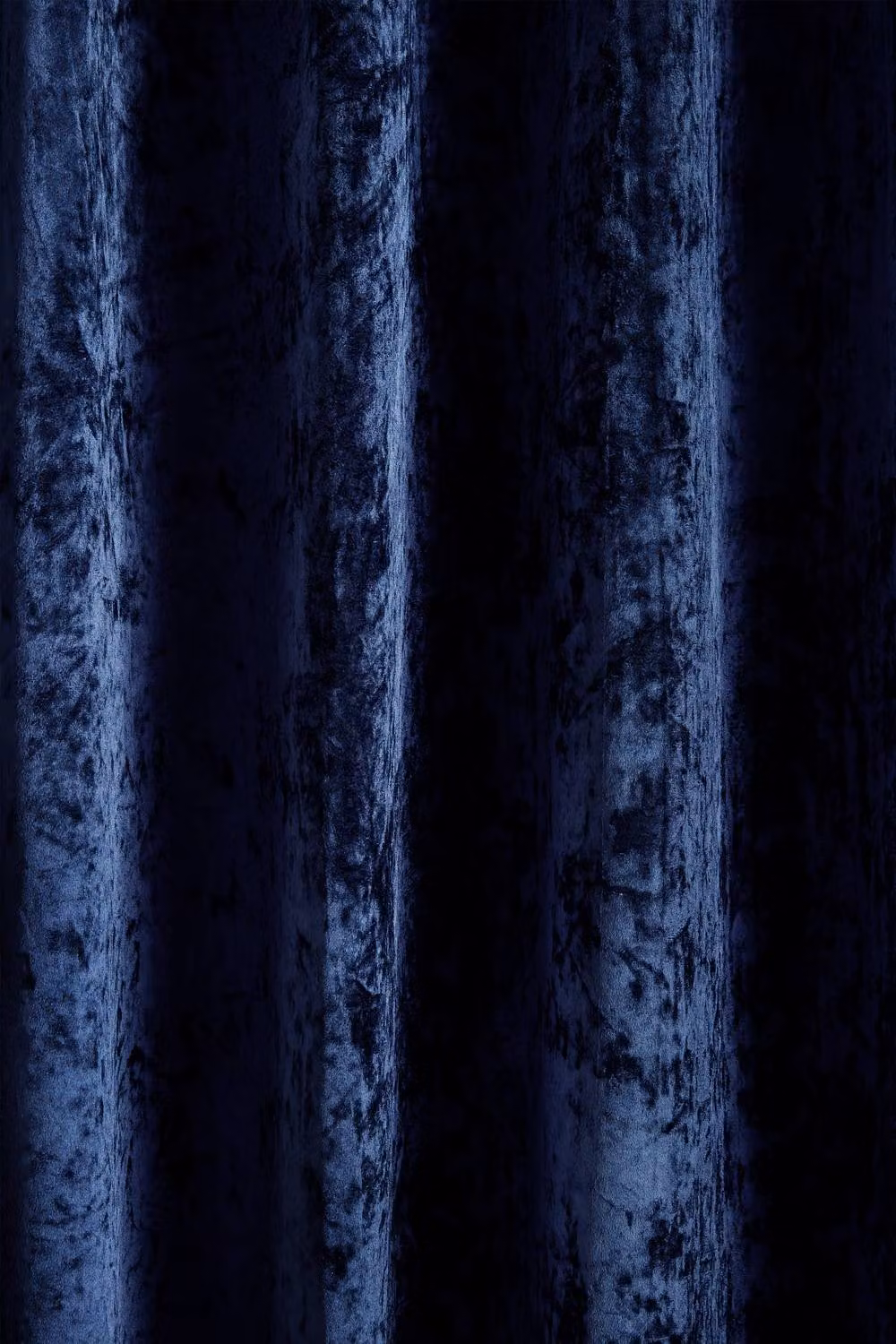 Catherine Lansfield Navy Blue Crushed Velvet Lined Eyelet Curtains, W: 168 cm, D: 137 cm – 2