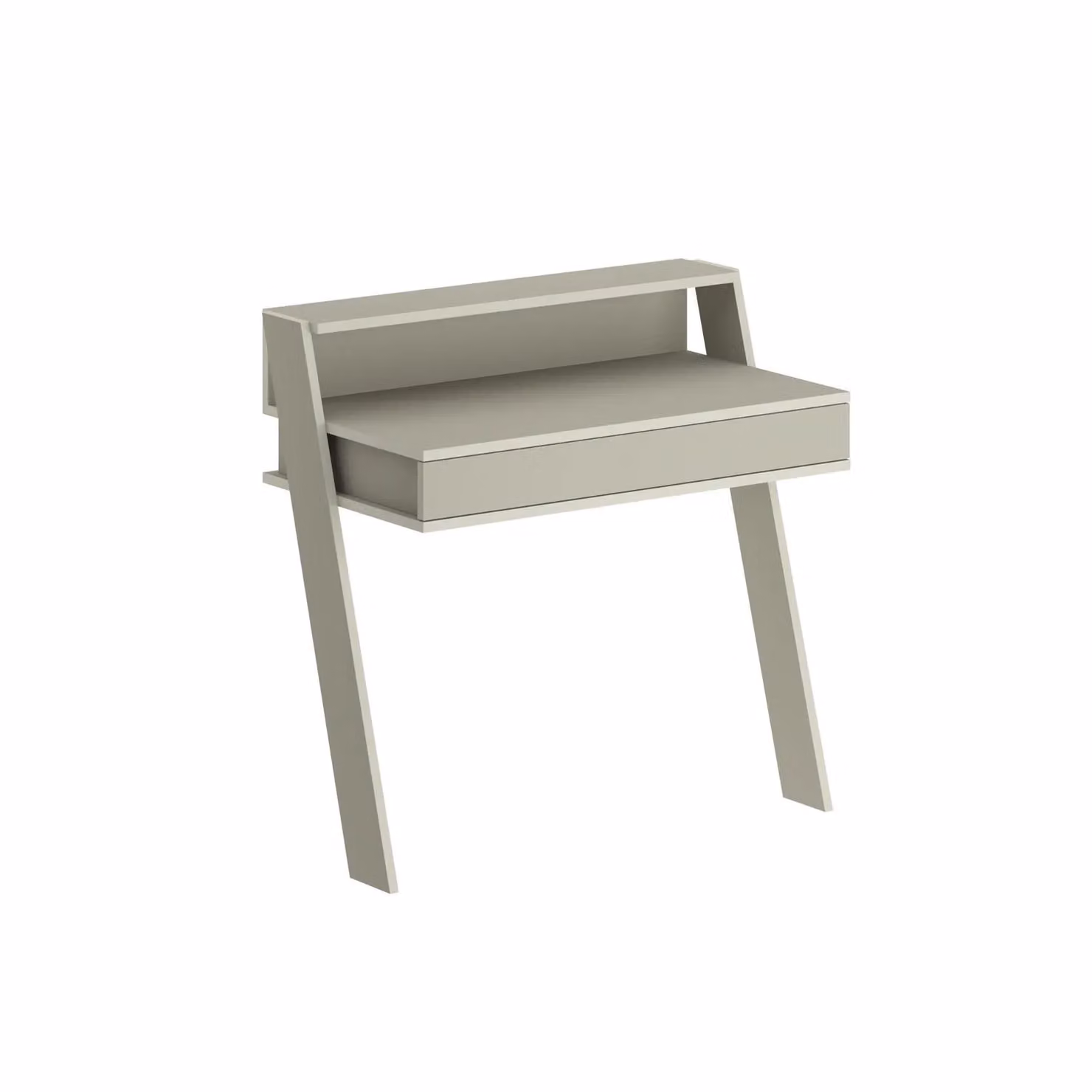 FWStyle Modern Wall-Mounted Home Office Desk with 1 Drawer in Ash Green and Grey – 2
