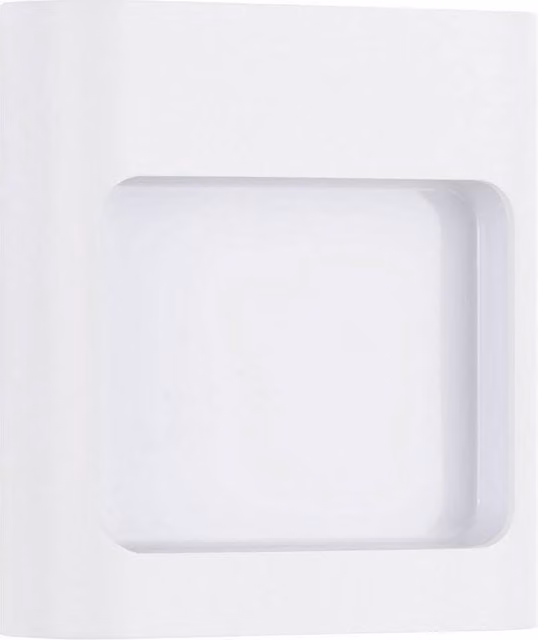 Netlighting Tall Outdoor Flush Wall Lamp in White with 9W LED, 562lm, 3000K, IP54 Rating